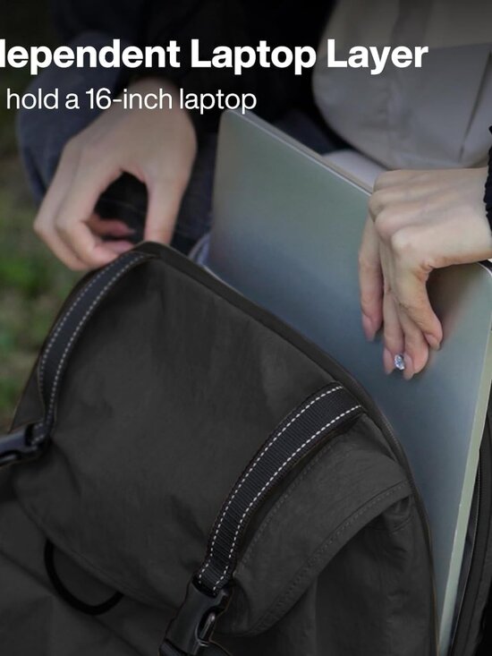 Travel Backpack for Women Men, 18 Inch Carry On Laptop Backpack Flight Approved - Picture 3 of 8